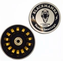 Roulements Blackmamba Abec 11 Titanium Gold RS2